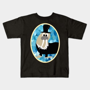 Sir walrus costume portrait Kids T-Shirt